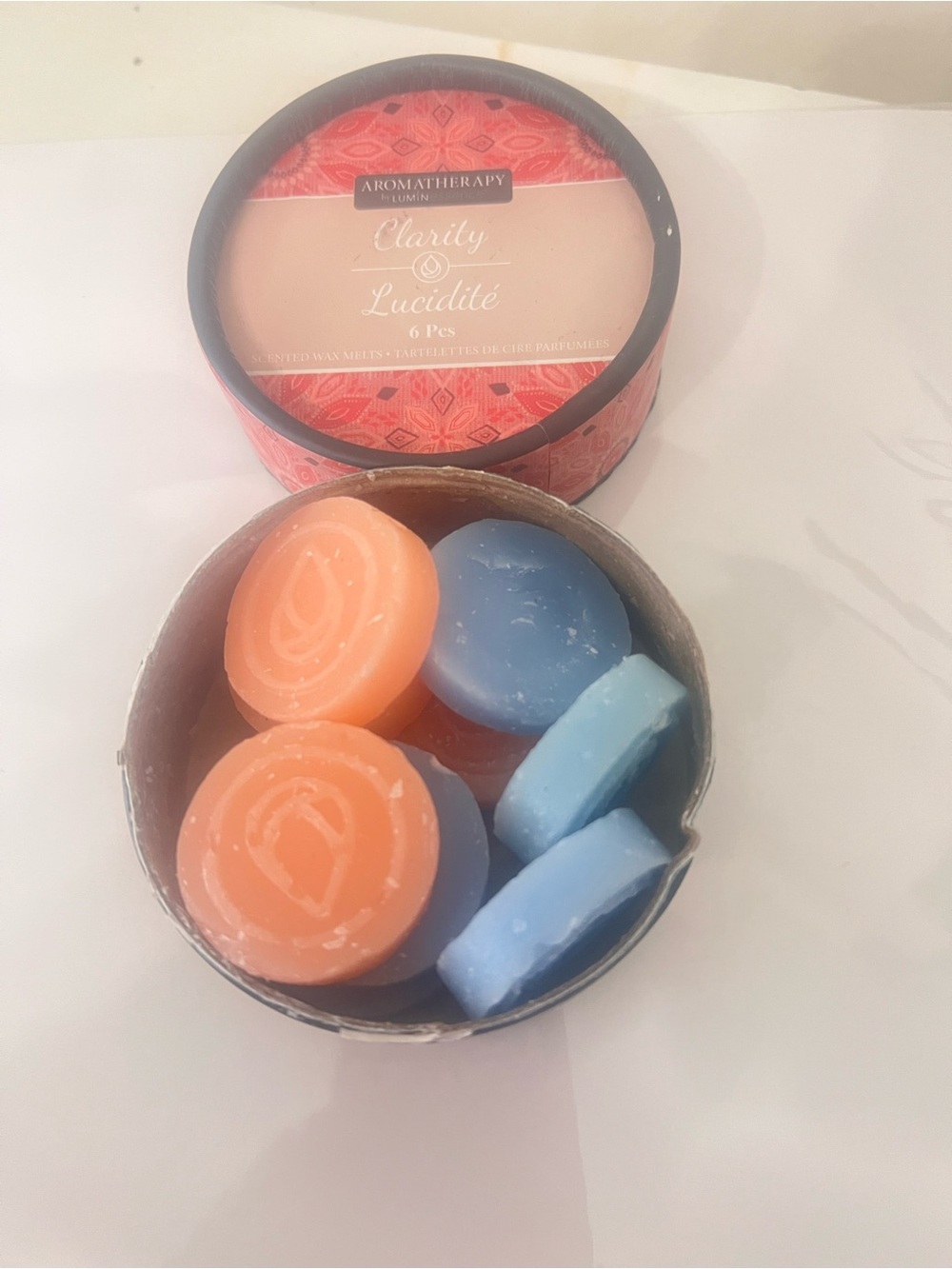 Aromatherapy Clarity Scented Wax Melts - Orange & Blue